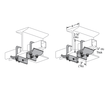 2626J Threaded Rod Beam Clamp, PUPCO