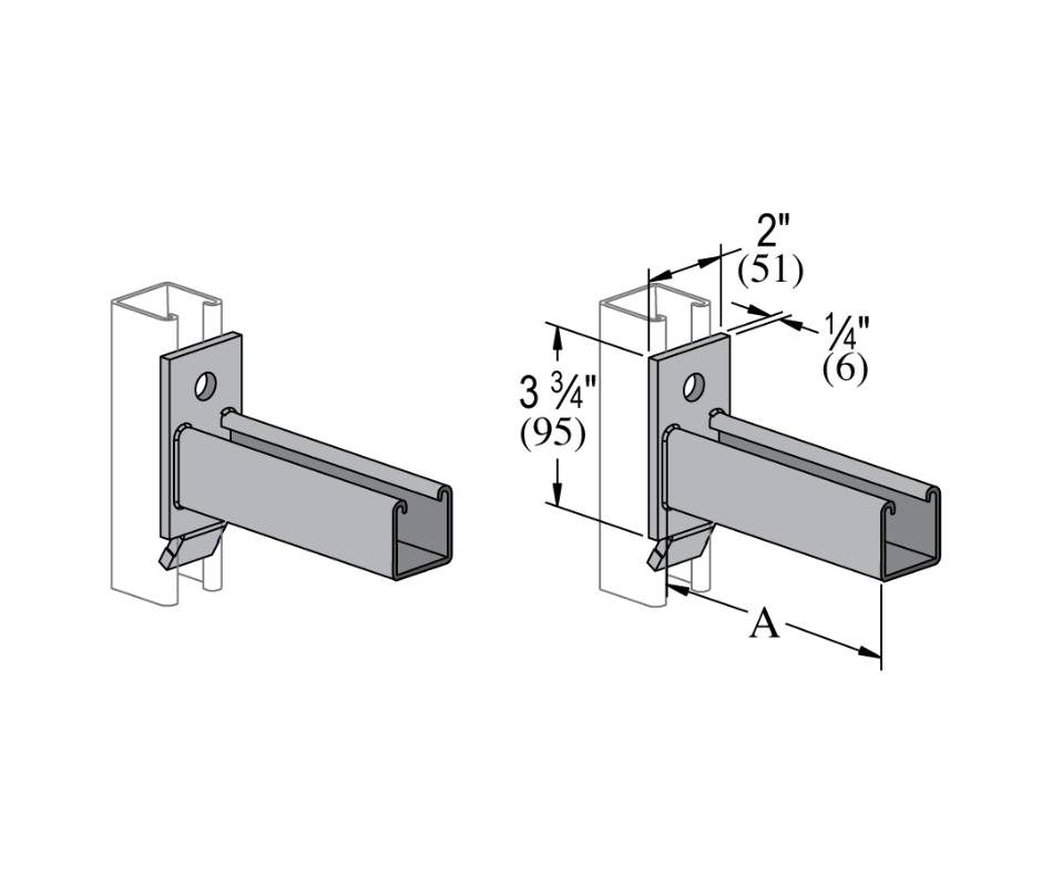 Interlocking Brackets with measurements