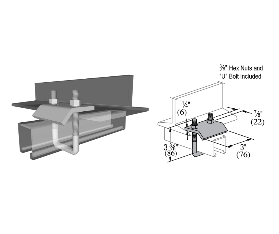 Strut U Bolt Beam Clamp